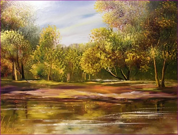 Folyópart 30x40 cm