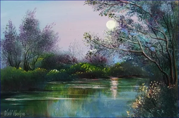 Hajnali tópart 20x30 cm