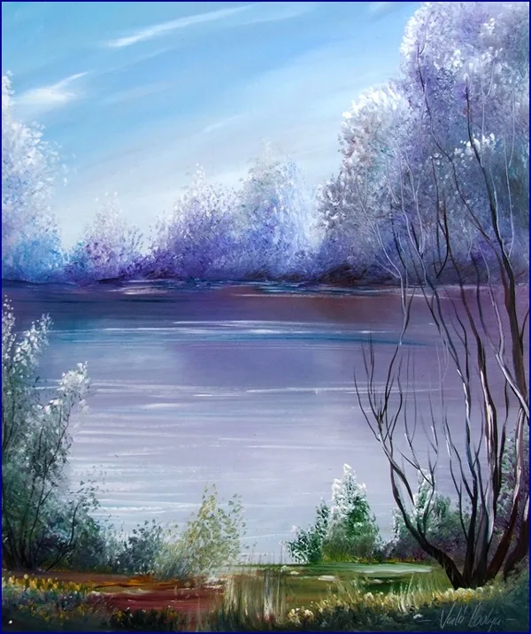 Hajnali tópart 40x30 cm
