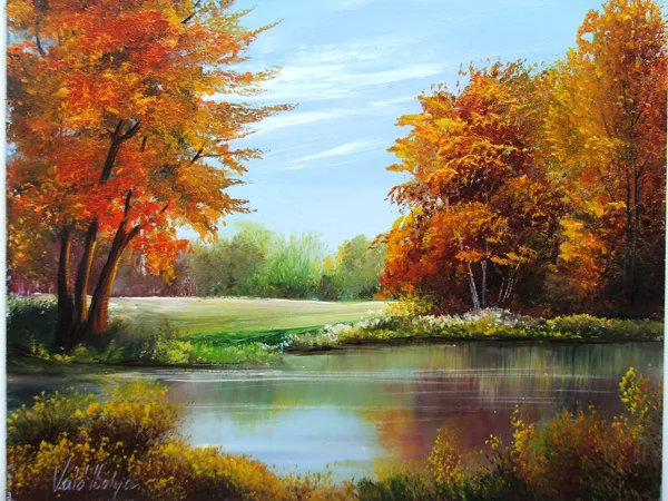 Őszi fák 35x45 cm
