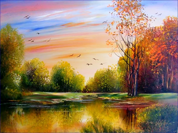 Szeptemberi reggel 30x40cm
