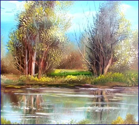 Vízparti fák 40x45 cm