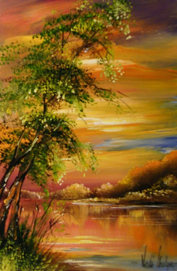 Vízparti fa 30x20 cm