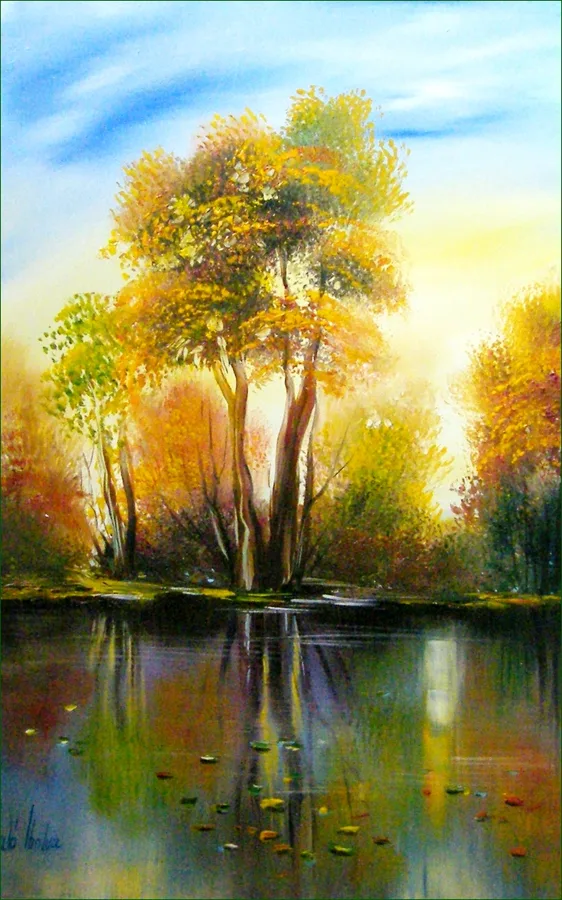 Víztükörben 45x30 cm
