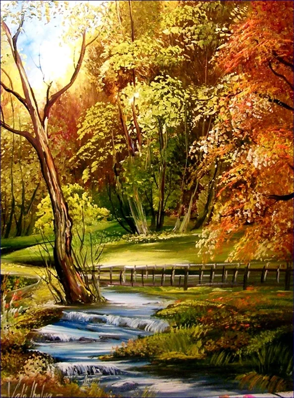Erdei patak 40x30 cm