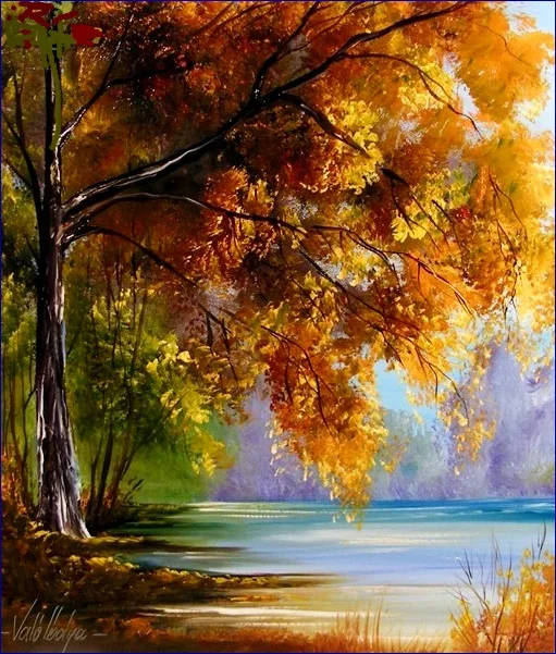 Magányos fa 45x40 cm