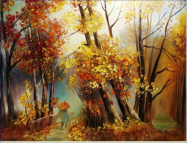 Szemerkélő esőben 30x35 cm 