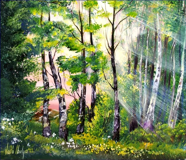 Beszűrődő napfény 30x35 cm