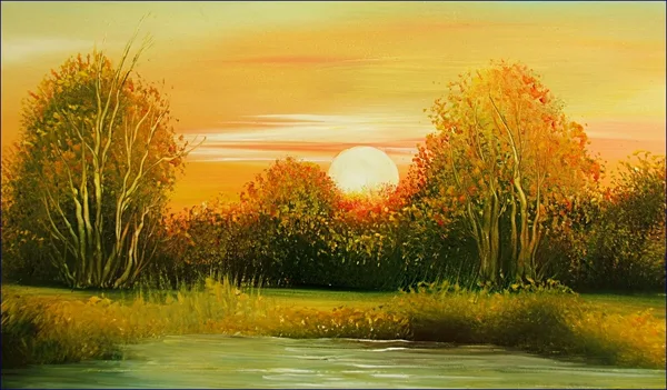 Ébredező hold 30x45 cm