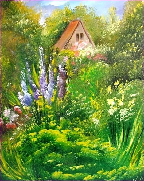 Erdei házikó 35x30 cm