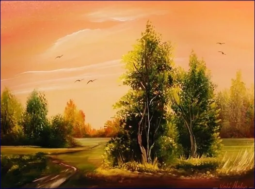 Erdőszéli ösvény 30x40cm