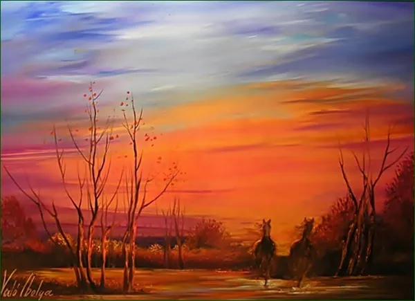 Hajnali vágta 30x40 cm
