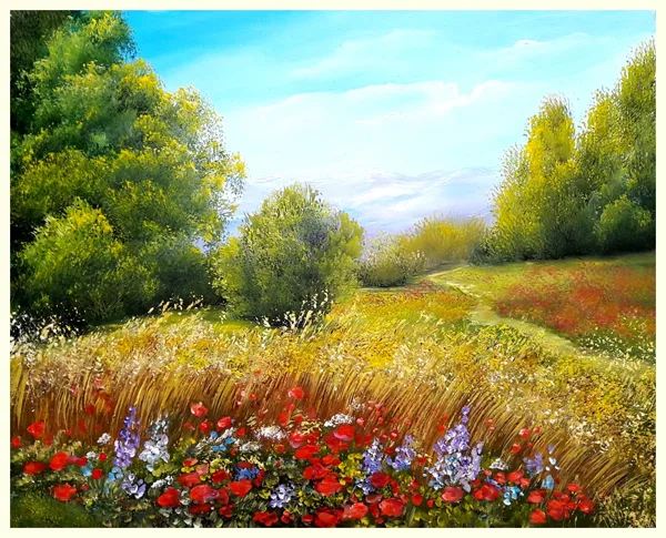 Nyári rét 35x45 cm