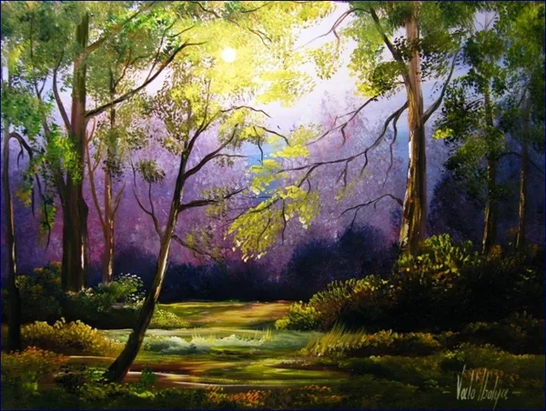 Távoli hold 30x40cm