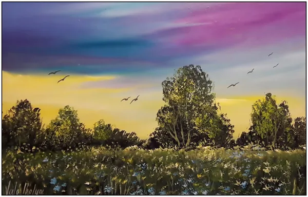 Borús égbolt 20x30 cm 