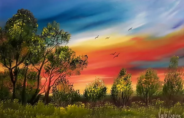 Viharfelhők 20x30 cm