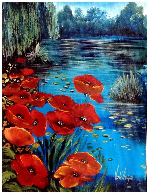 Májusi tópart 40x30 cm 