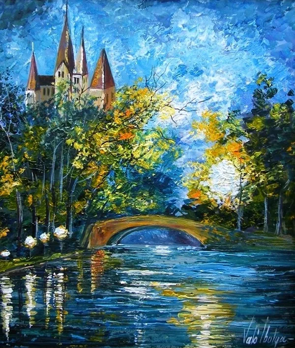 Esti fények 35x30cm