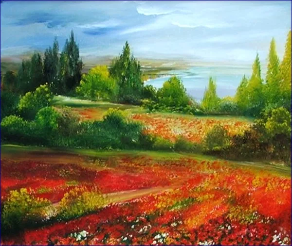Pipacsmező 30x35 cm