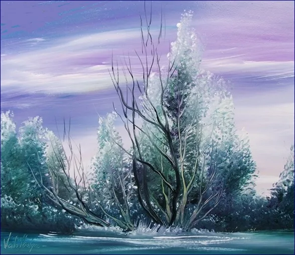 A tél színei 30x35 cm