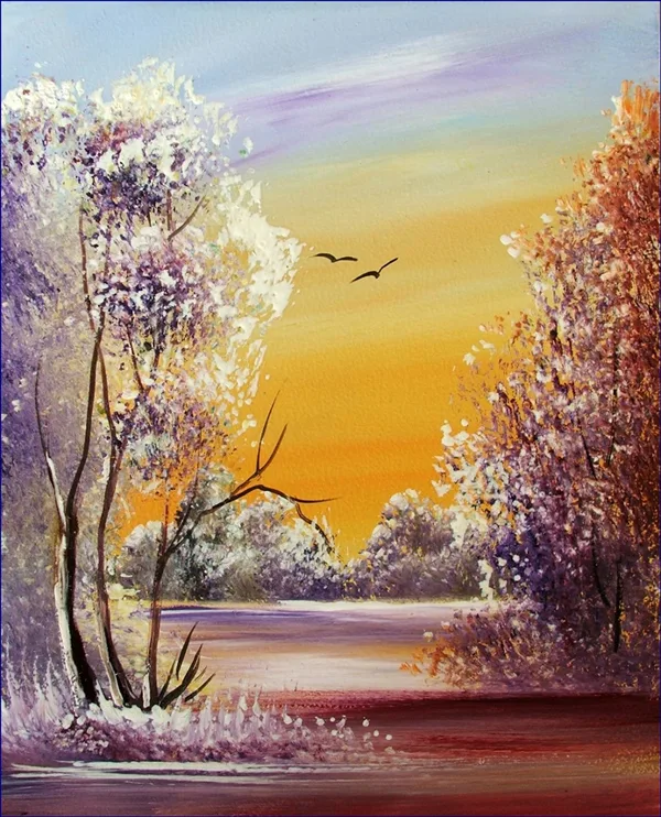 A tél varázsa 35x30 cm