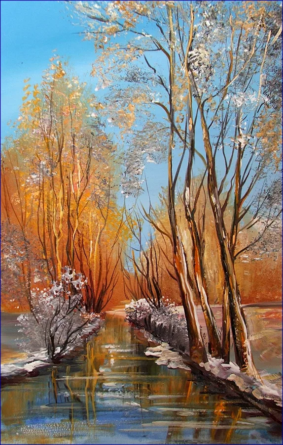 Tél idején 45x30 cm