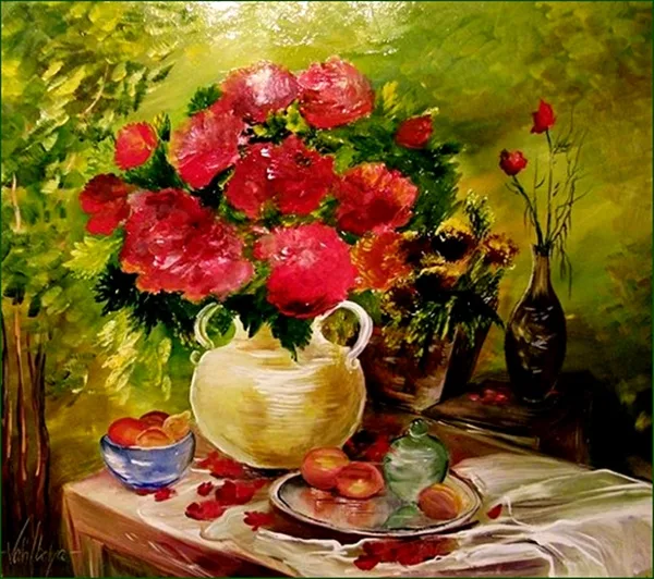 Csendélet a kertben 40x50 cm