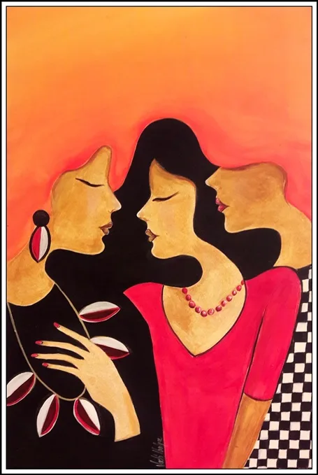 A női szépség örök 40x30 cm