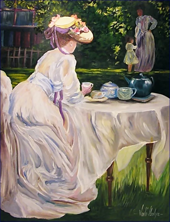 Renoir reprodukció, Teadélután 50x40 cm 
