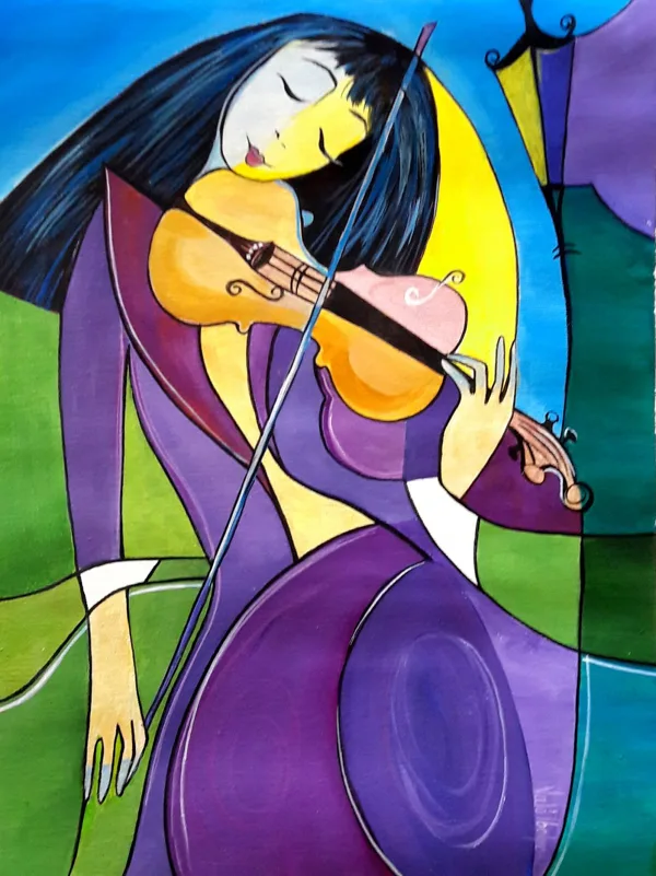 A hegedű hangja 40x30 cm