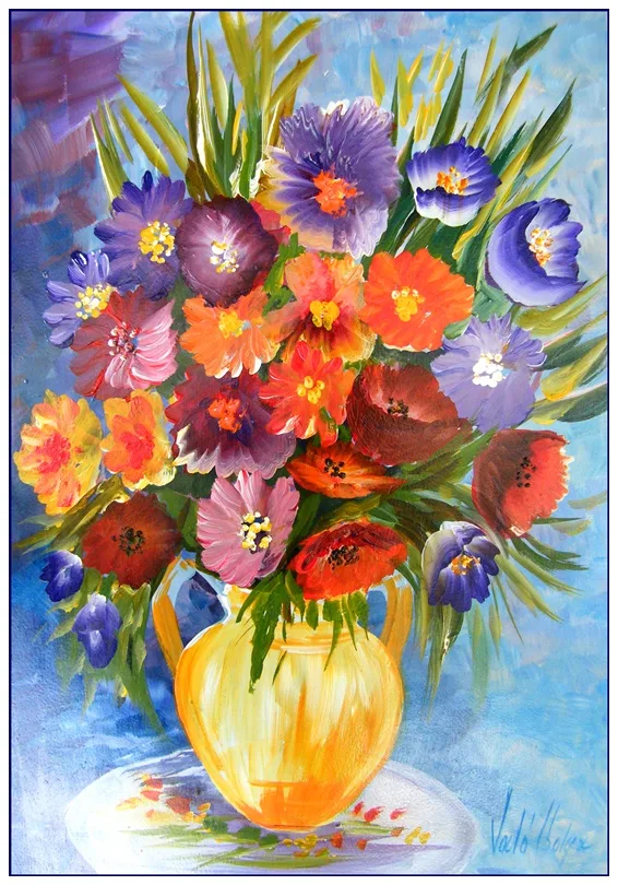 Nyári virágok 40x30 - eladva