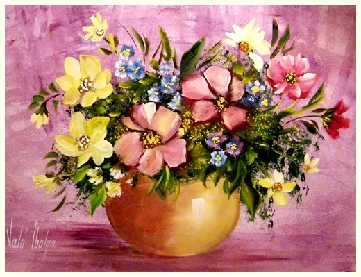 Marika virágai 40x30cm - MAGÁNTULAJDON 
