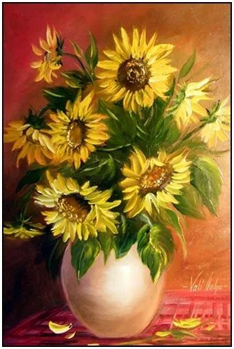 Napraforgók az asztalon 60x45 cm - eladva