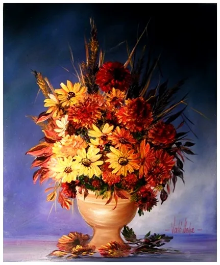 Szalmavirágok 40x35 cm - eladva