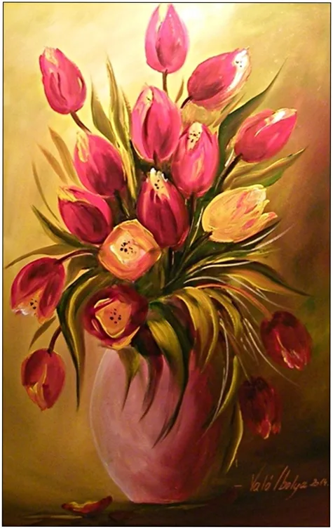 Tulipánok 45x35 cm - eladva