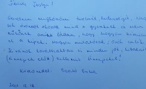 2007. december 18. -  Szülő bejegyzése a Vendégkönyvbe 