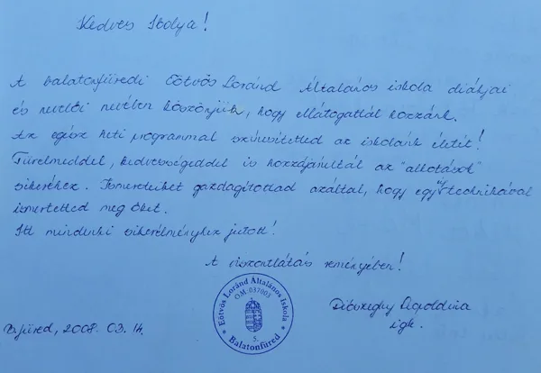 2008. március 14. -  Eötvös Loránd Általános Iskola Balatonfüred