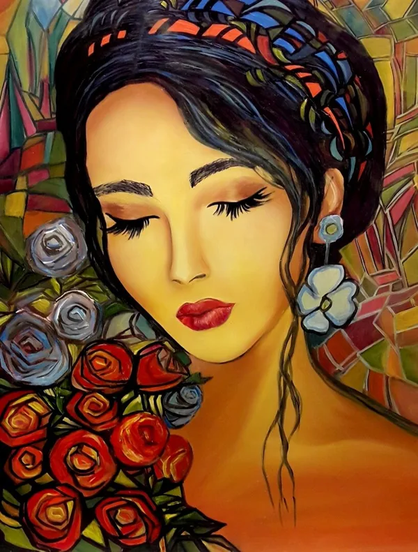 45x35 oil, fibreboard, 2022.