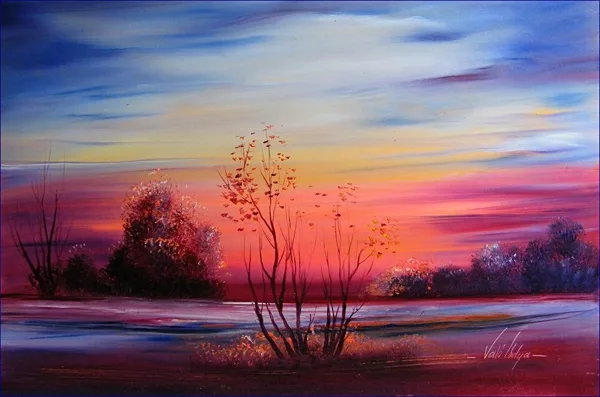 Violet Valo - Sunrise, 45x30 cm