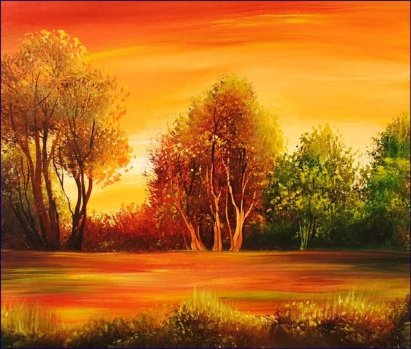 Violet Valo - Colorful Sunset, 30x40 cm