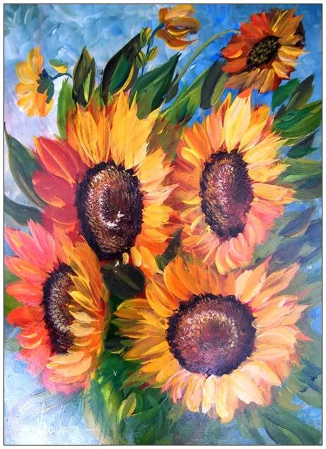 Violet Valo - Sunflowers, 40x30 cm