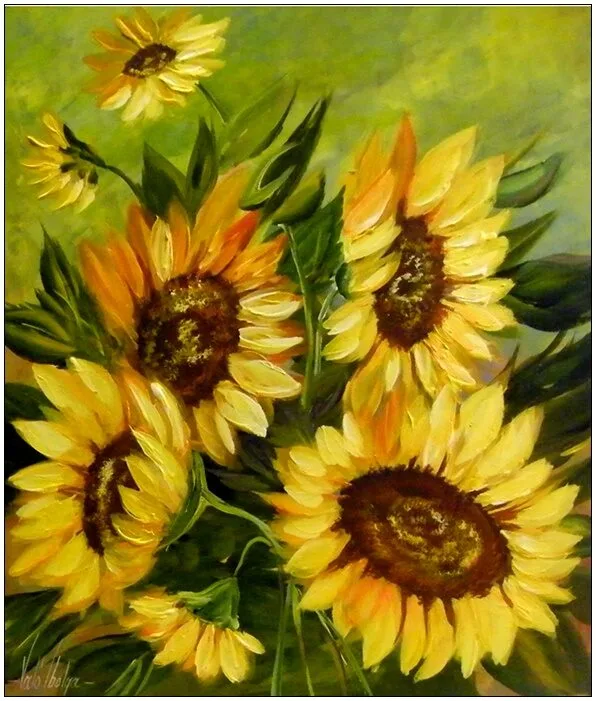 Violet Valo - Sunflowers, 45x40 cm
