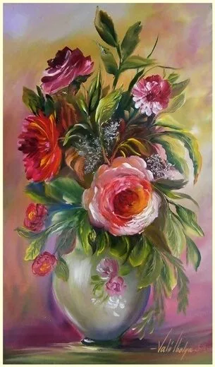 Violet Valo - Roses, 60x45 cm