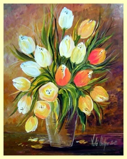 Violet Valo - Tulips, 45x30 cm
