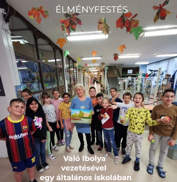 Élményfestés egy negyedik osztályos csapattal.